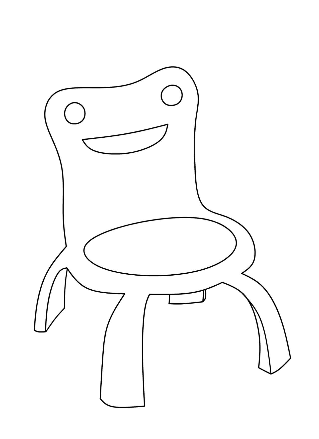 Coloriage gratuit Chaise #180481 de la collection Objets à imprimer