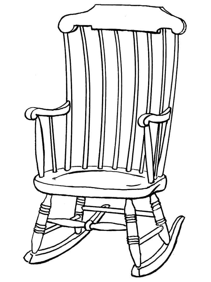 Dessin Chaise #180484 à colorier de la série Objets, gratuit à télécharger et imprimer