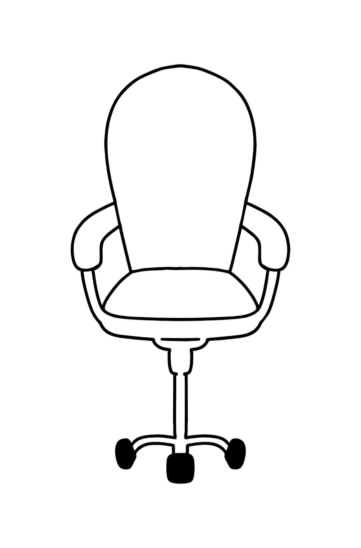 Coloriage Chaise #180493 à imprimer gratuitement, extrait de la collection Objets