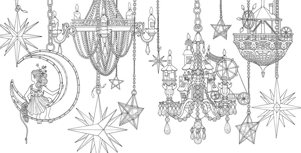 Dessin à colorier: Chandelier (Objets) #169858 - Coloriages à Imprimer Gratuits