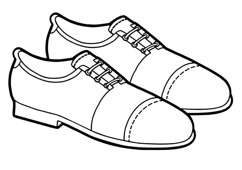 Page de coloriage Chaussure #211603, collection Objets, à imprimer et colorier