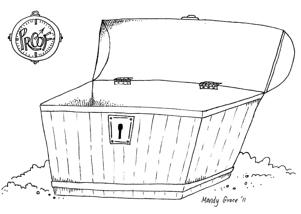 Coloriage gratuit Coffre au Trésor #220556 de la collection Objets à imprimer