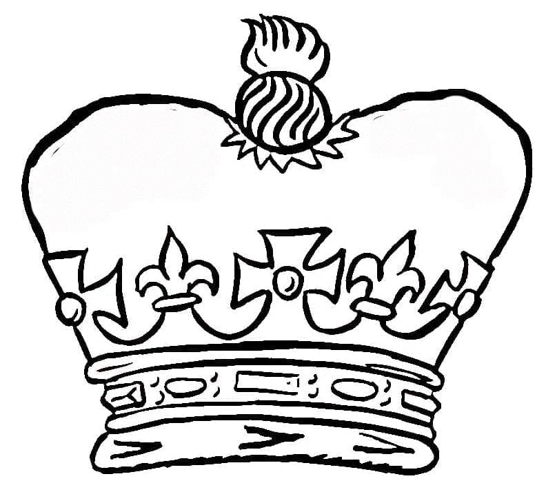 Coloriage gratuit Couronne #195944 de la collection Objets à imprimer