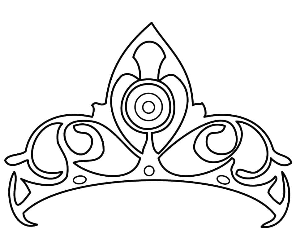 Coloriage gratuit Couronne #195968 de la collection Objets à imprimer