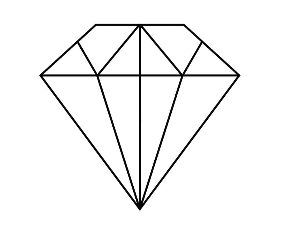 Coloriage gratuit Diamant #202843 de la collection Objets à imprimer
