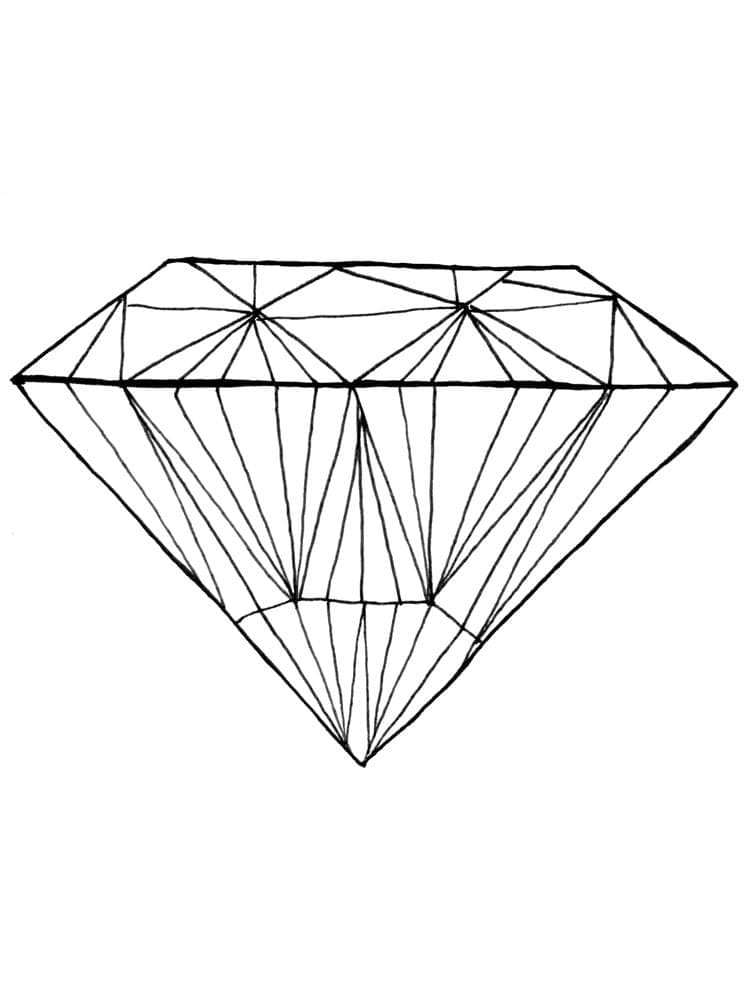 Coloriage gratuit Diamant #202865 de la collection Objets à imprimer