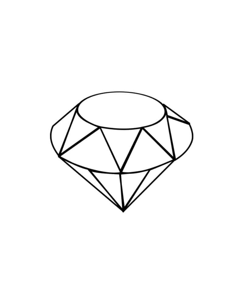 Coloriage gratuit Diamant #202866 de la collection Objets à imprimer