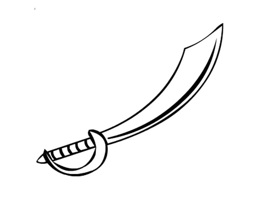 Coloriage gratuit Épée #187198 de la collection Objets à imprimer