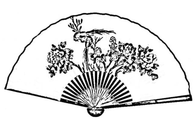 Coloriage gratuit Éventails #191027 de la collection Objets à imprimer