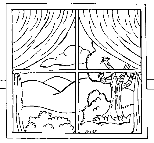 Dessin à colorier: Fenêtre (Objets) #168816 - Coloriages à Imprimer Gratuits