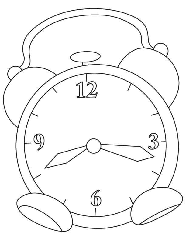Coloriage gratuit Horloge  #172798 de la collection Objets à imprimer