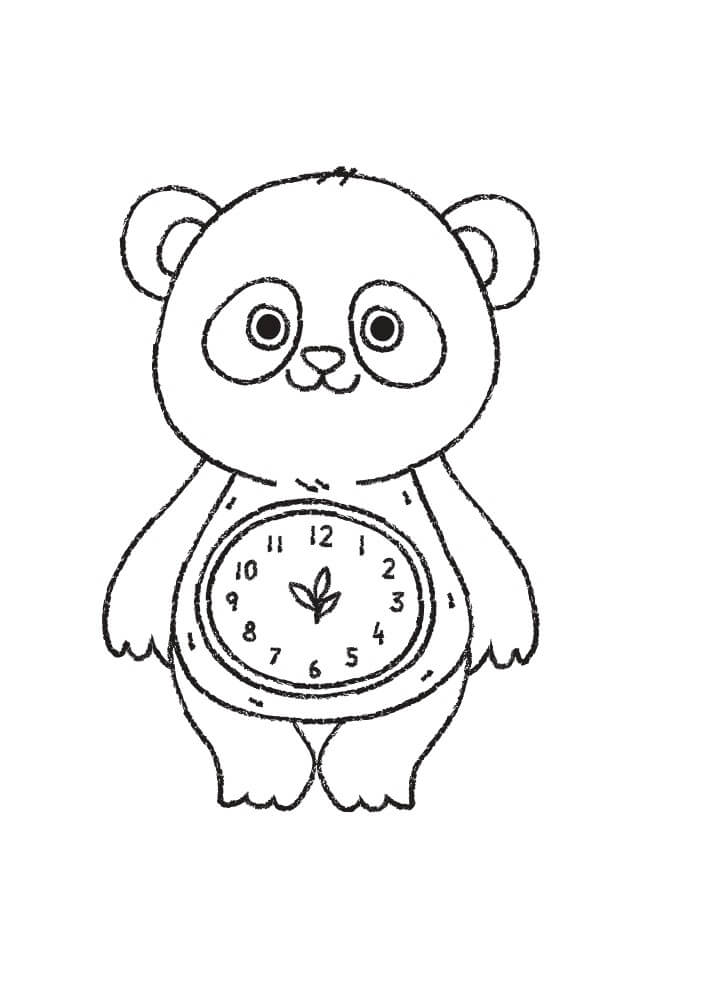 Coloriage gratuit Horloge  #172803 de la collection Objets à imprimer