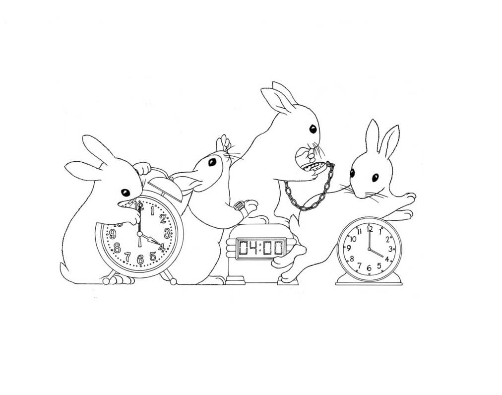 Coloriage gratuit Horloge  #172821 de la collection Objets à imprimer