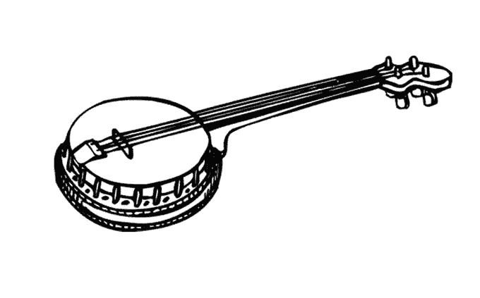 Dessin à colorier: Instruments de musique (Objets) #167155 - Coloriages à Imprimer Gratuits