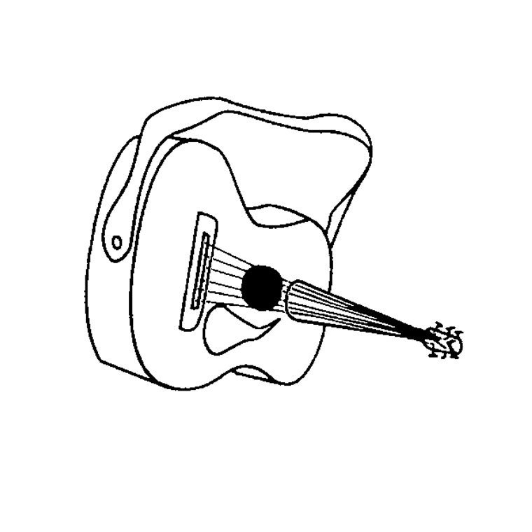 Dessin à colorier: Instruments de musique (Objets) #167157 - Coloriages à Imprimer Gratuits