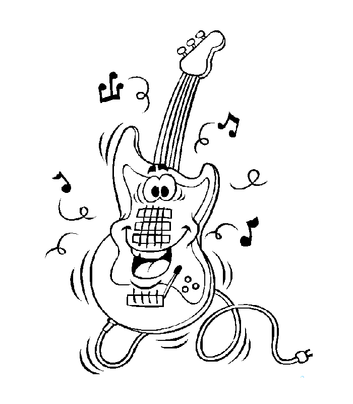 Dessin à colorier: Instruments de musique (Objets) #167158 - Coloriages à Imprimer Gratuits