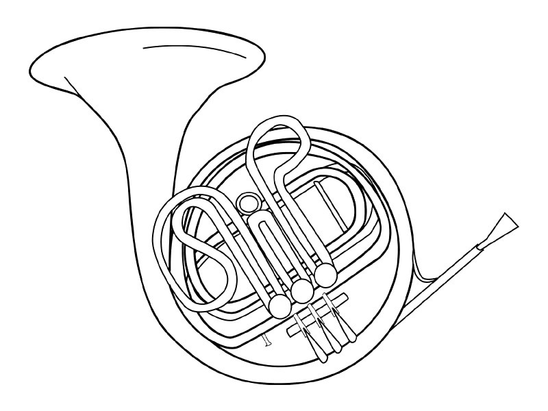 Dessin à colorier: Instruments de musique (Objets) #167161 - Coloriages à Imprimer Gratuits