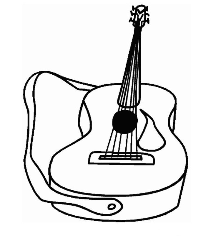 Dessin à colorier: Instruments de musique (Objets) #167166 - Coloriages à Imprimer Gratuits