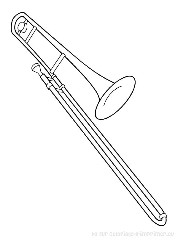 Dessin à colorier: Instruments de musique (Objets) #167169 - Coloriages à Imprimer Gratuits