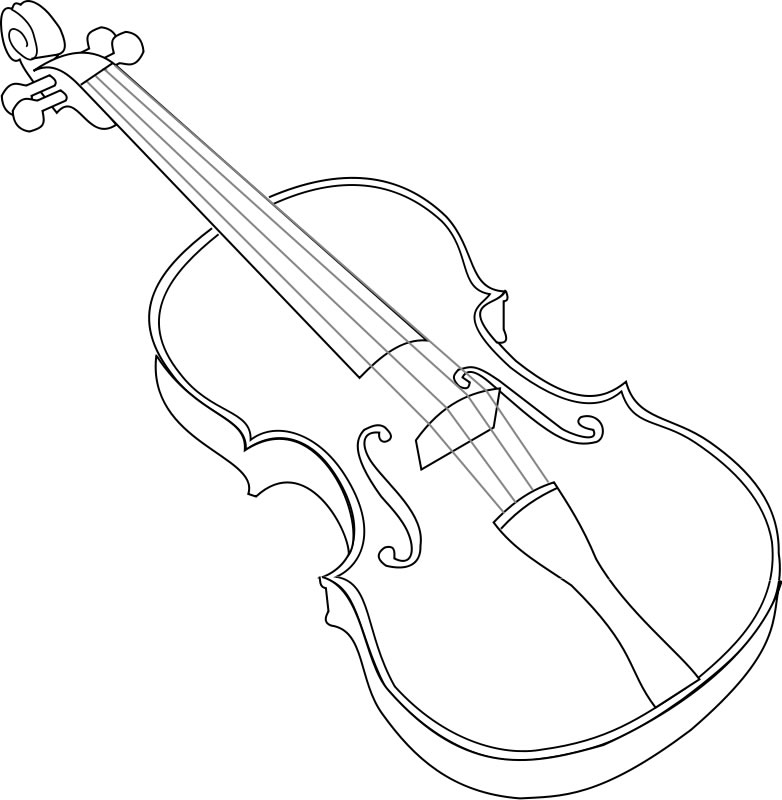 Dessin à colorier: Instruments de musique (Objets) #167186 - Coloriages à Imprimer Gratuits