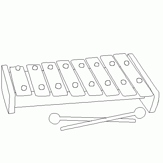 Dessin à colorier: Instruments de musique (Objets) #167229 - Coloriages à Imprimer Gratuits