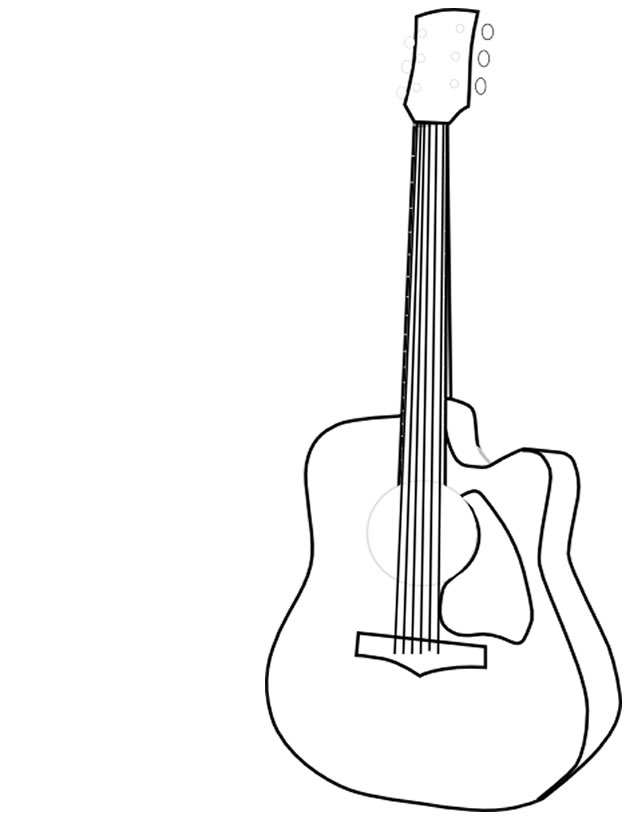 Dessin à colorier: Instruments de musique (Objets) #167280 - Coloriages à Imprimer Gratuits