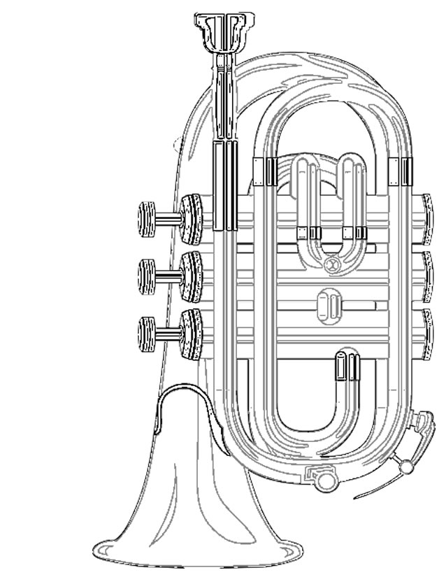 Dessin à colorier: Instruments de musique (Objets) #167282 - Coloriages à Imprimer Gratuits