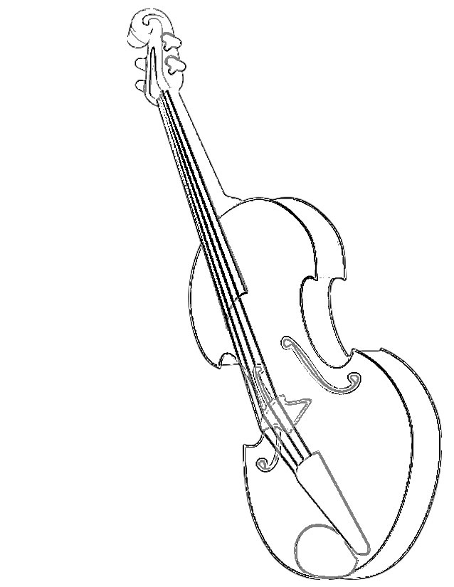 Dessin à colorier: Instruments de musique (Objets) #167285 - Coloriages à Imprimer Gratuits