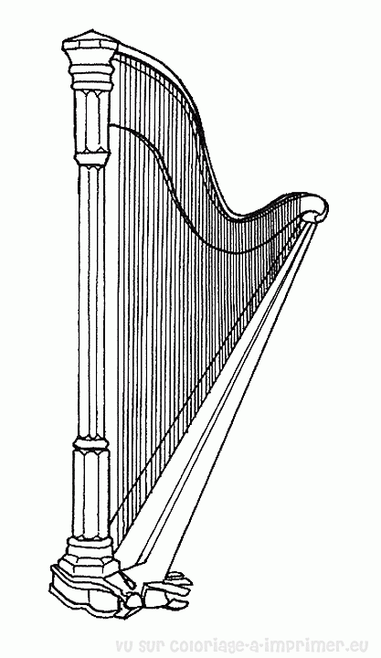 Dessin à colorier: Instruments de musique (Objets) #167300 - Coloriages à Imprimer Gratuits