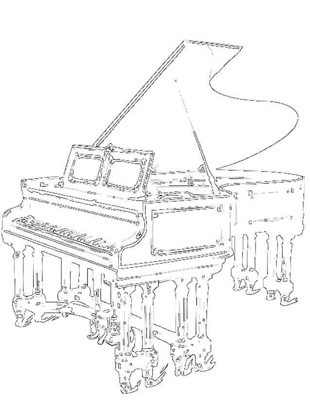 Dessin à colorier: Instruments de musique (Objets) #167305 - Coloriages à Imprimer Gratuits