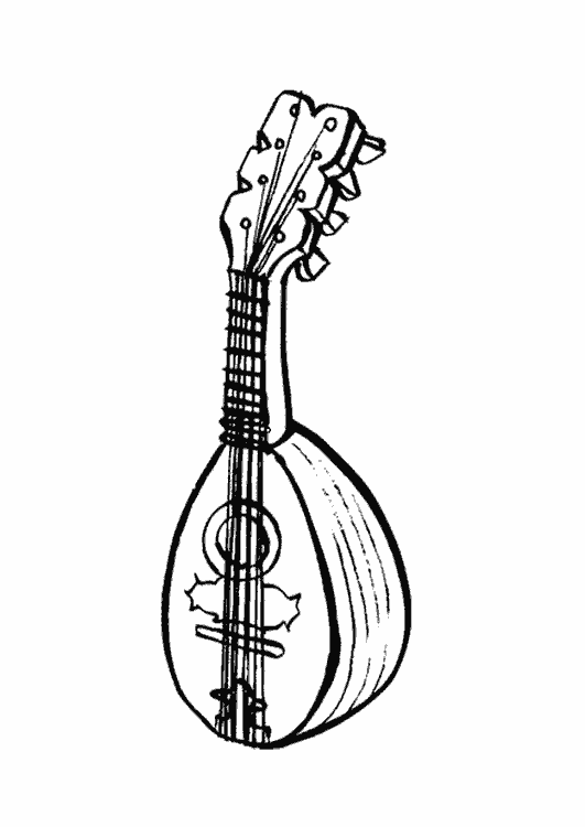 Dessin à colorier: Instruments de musique (Objets) #167313 - Coloriages à Imprimer Gratuits