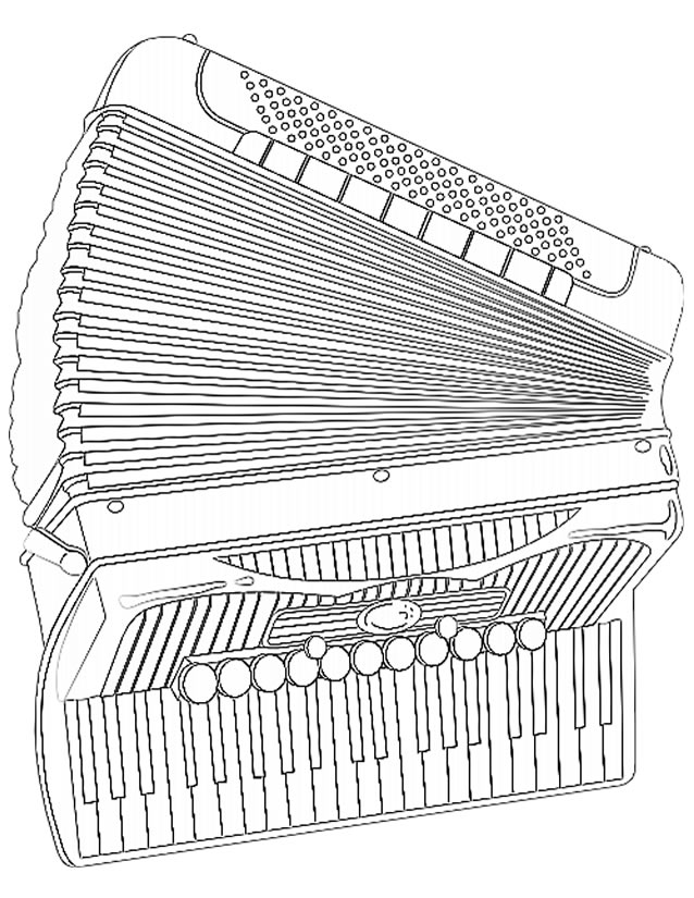 Dessin à colorier: Instruments de musique (Objets) #167319 - Coloriages à Imprimer Gratuits