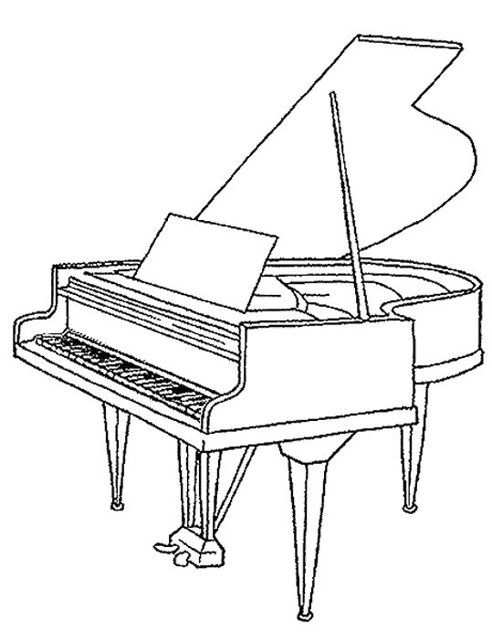 Dessin à colorier: Instruments de musique (Objets) #167355 - Coloriages à Imprimer Gratuits