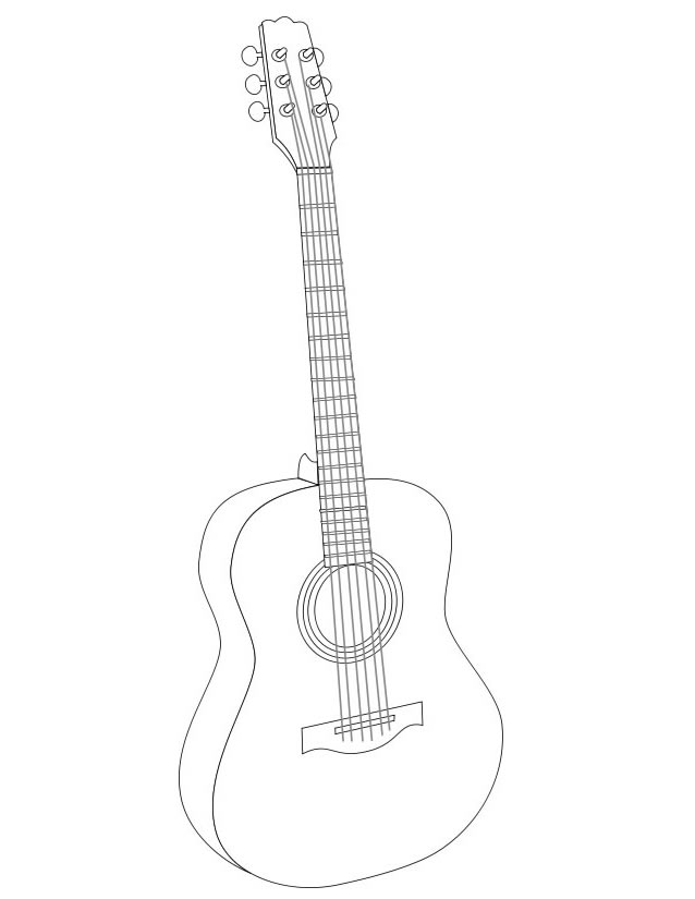 Dessin à colorier: Instruments de musique (Objets) #167366 - Coloriages à Imprimer Gratuits