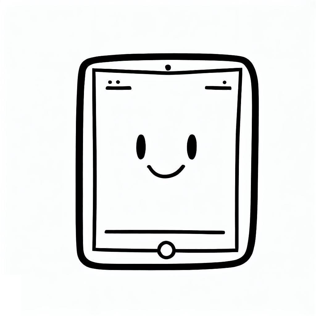 Coloriage gratuit iPhone et iPad #191787 de la collection Objets à imprimer