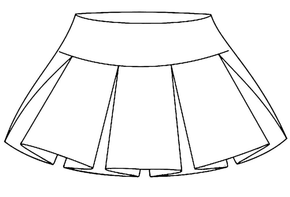 Coloriage gratuit Jupe #191545 de la collection Objets à imprimer