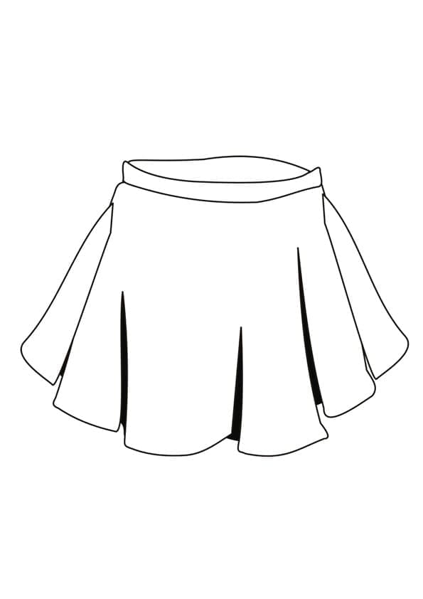 Coloriage gratuit Jupe #191557 de la collection Objets à imprimer