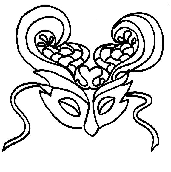 Dessin à colorier: Masque (Objets) #120539 - Coloriages à Imprimer Gratuits