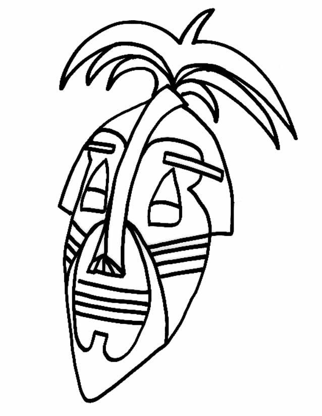 Dessin à colorier: Masque (Objets) #120540 - Coloriages à Imprimer Gratuits