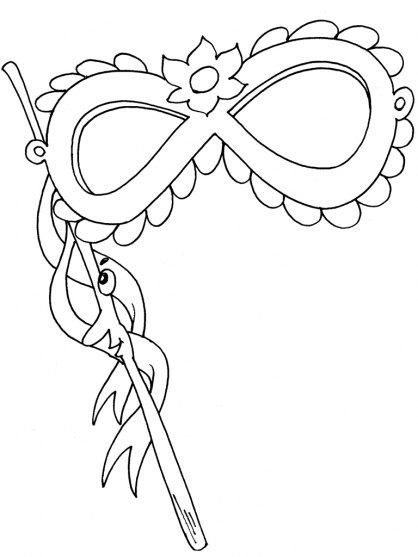 Dessin à colorier: Masque (Objets) #120542 - Coloriages à Imprimer Gratuits