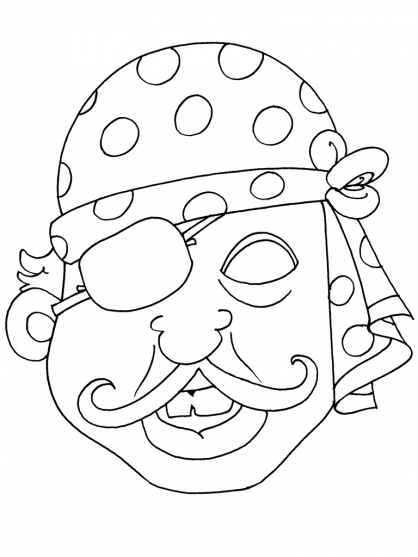 Dessin à colorier: Masque (Objets) #120543 - Coloriages à Imprimer Gratuits