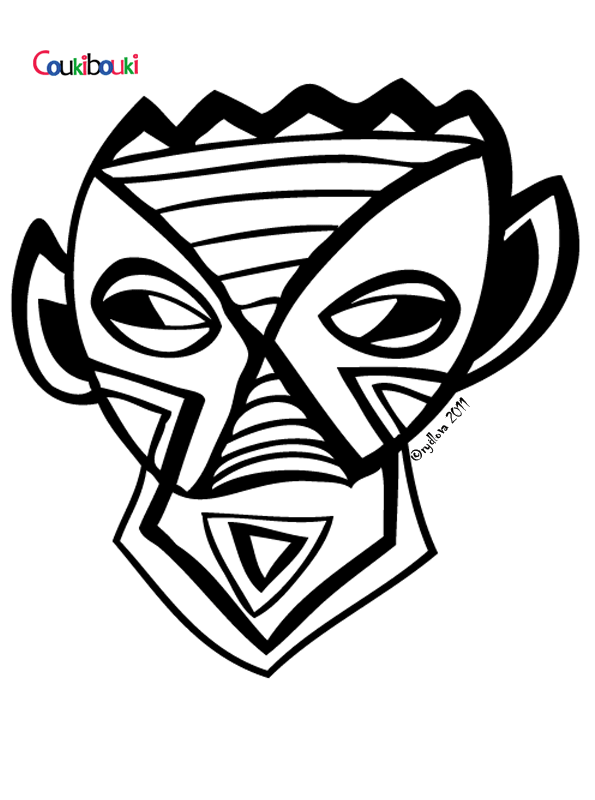 Dessin à colorier: Masque (Objets) #120544 - Coloriages à Imprimer Gratuits