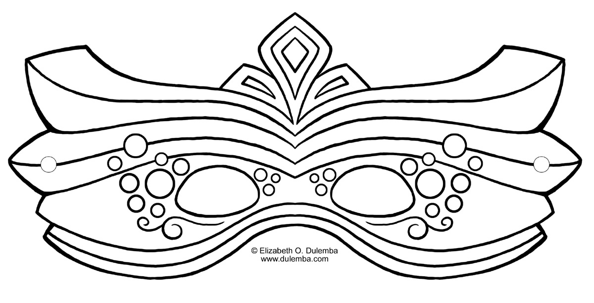 Dessin à colorier: Masque (Objets) #120565 - Coloriages à Imprimer Gratuits