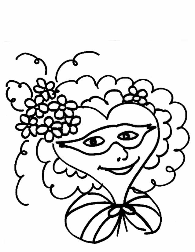 Dessin à colorier: Masque (Objets) #120587 - Coloriages à Imprimer Gratuits