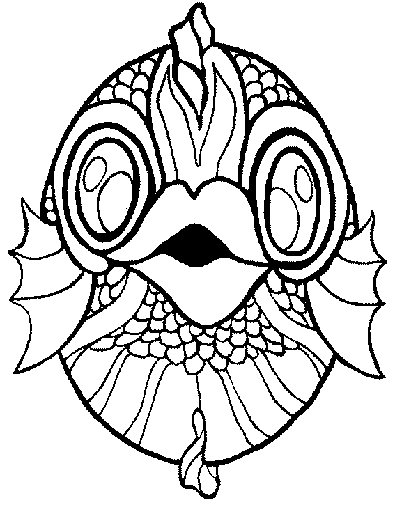 Dessin à colorier: Masque (Objets) #120690 - Coloriages à Imprimer Gratuits