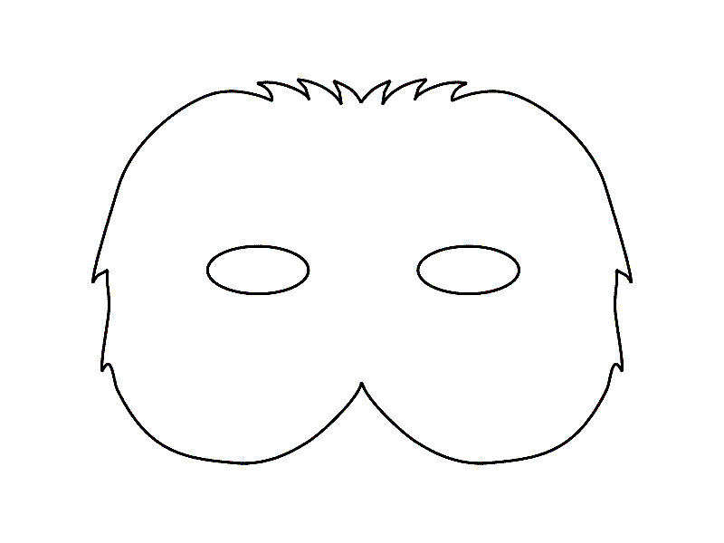 Dessin à colorier: Masque (Objets) #120697 - Coloriages à Imprimer Gratuits