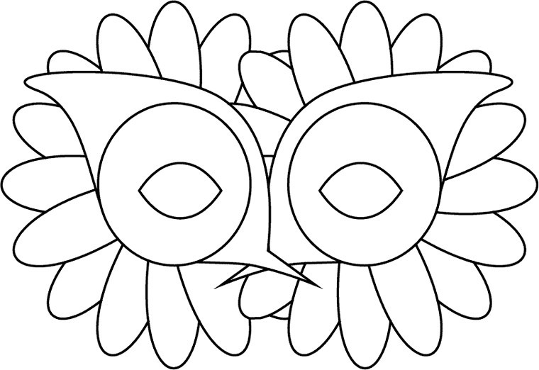 Dessin à colorier: Masque (Objets) #120719 - Coloriages à Imprimer Gratuits