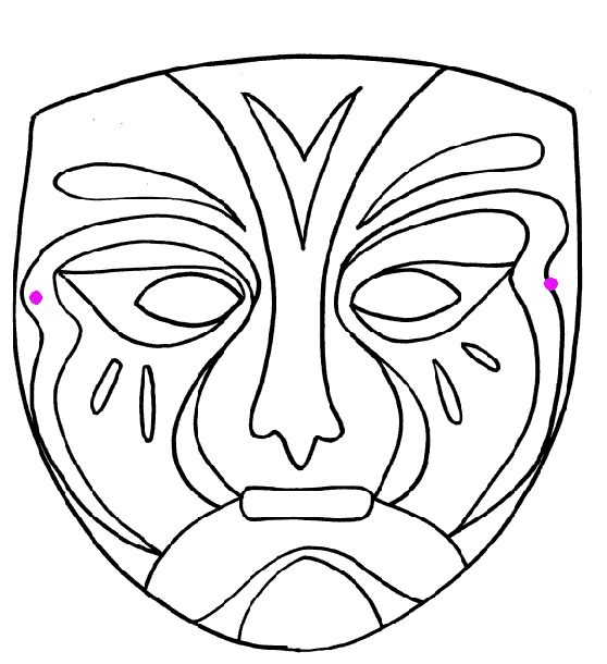 Dessin à colorier: Masque (Objets) #120750 - Coloriages à Imprimer Gratuits