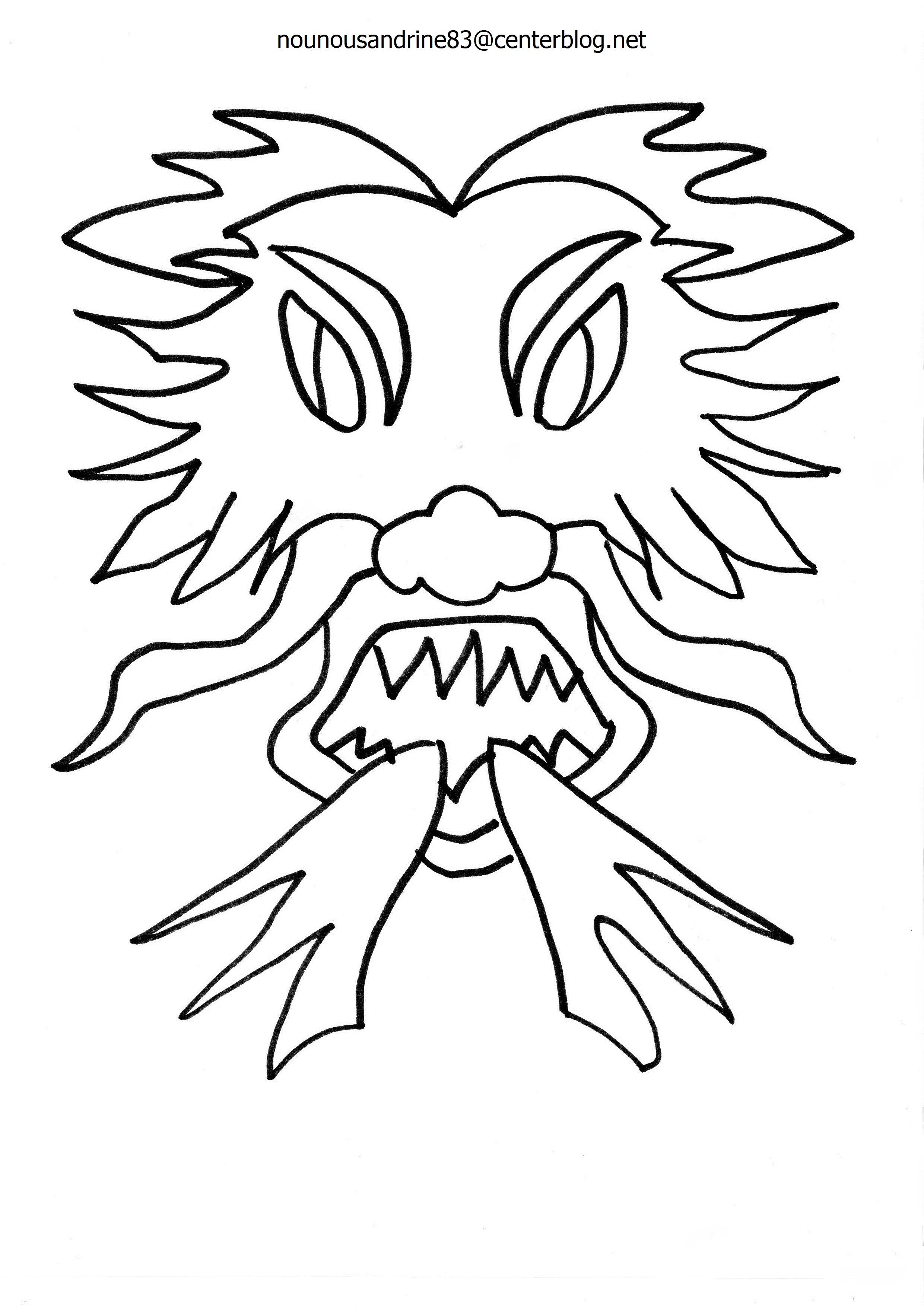 Dessin à colorier: Masque (Objets) #120796 - Coloriages à Imprimer Gratuits