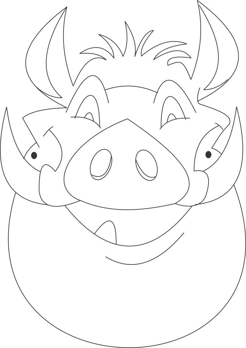 Dessin à colorier: Masque (Objets) #120830 - Coloriages à Imprimer Gratuits